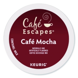 Cafe Escapes Mocha K-Cups, 24/box