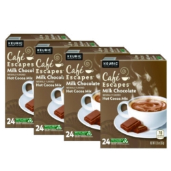 Cafe Escapes Milk Chocolate Hot Cocoa K-Cups, 96/carton