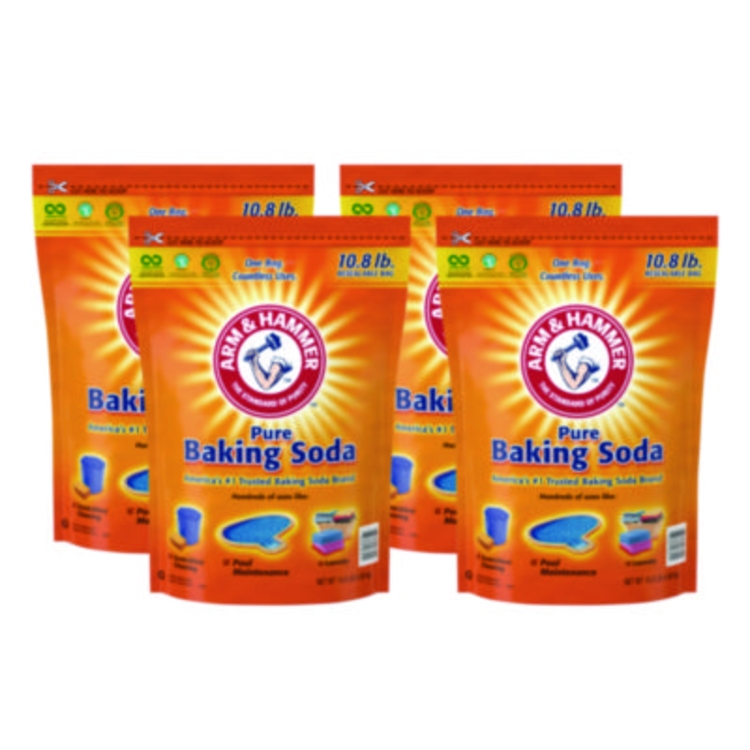 Baking Soda, 10.8 lbs Bag, 4/Carton