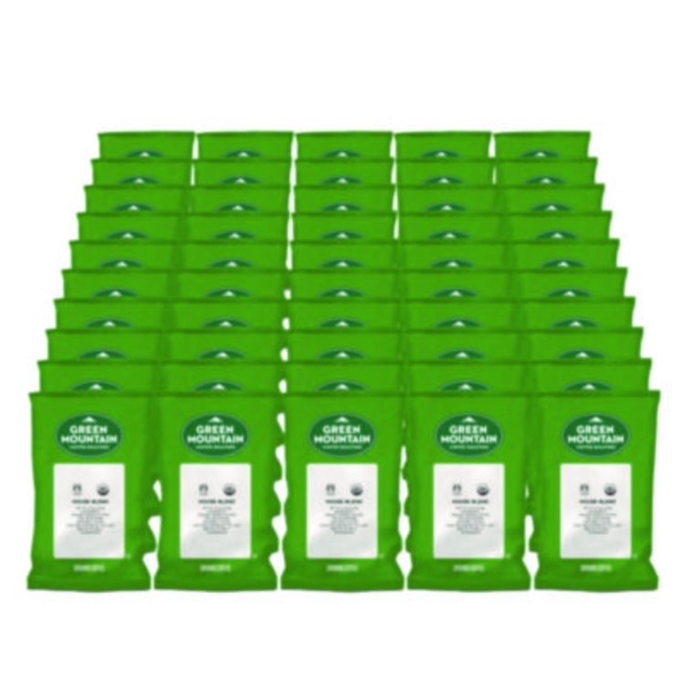 Fair Trade Organic House Blend Coffee, Fractional Packs, 2.5