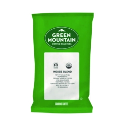 Fair Trade Organic House Blend Coffee, Fractional Packs, 2.5