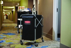 One-Compartment Collapsible X-Cart, Synthetic Fabric, 4.98 c