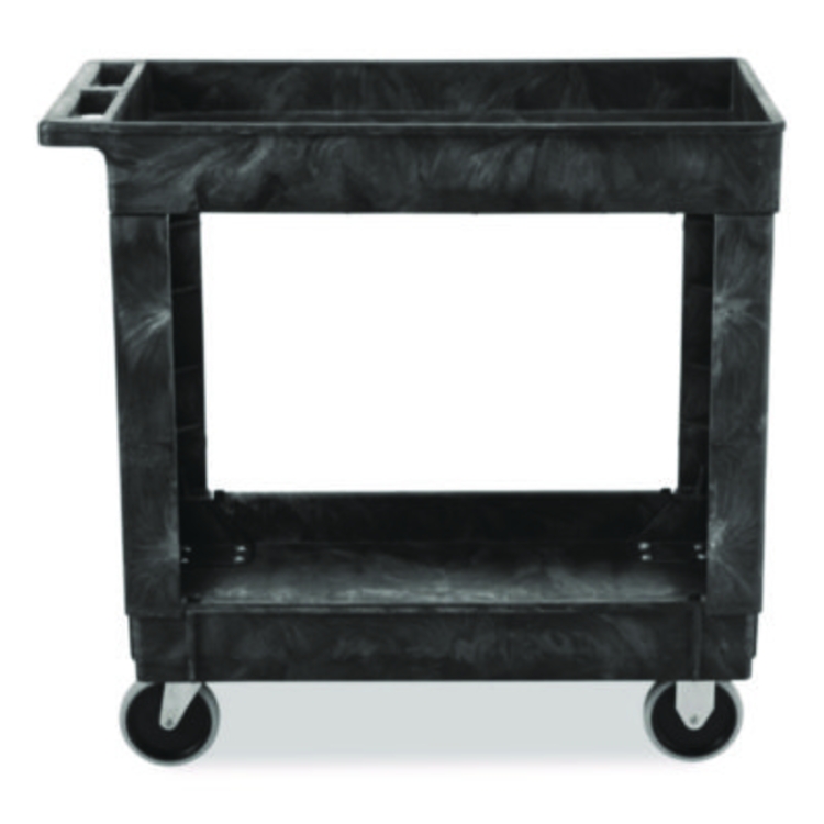 Heavy-Duty Flat-Handle Maintenance/Utility Cart, Plastic, 2