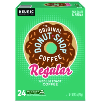 Donut Shop Coffee K-Cups, Regular, 24/box