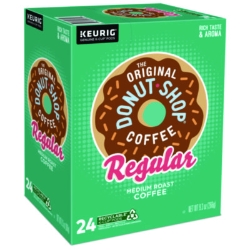 Donut Shop Coffee K-Cups, Regular, 24/box
