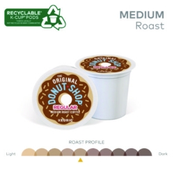Donut Shop Coffee K-Cups, Regular, 96/carton