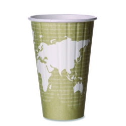 World Art Renewable and Compostable Insulated Hot Cups, 16 o