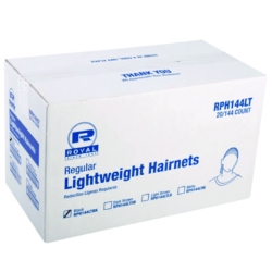 Lightweight Latex-Free Hairnets, Nylon, 24", Black, 144/Box,