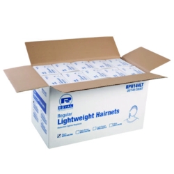Lightweight Latex-Free Hairnets, Nylon, 24", Black, 144/Box,
