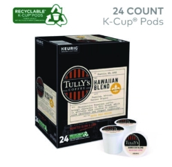 Hawaiian Blend Coffee K-Cups, 24/box