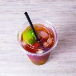 Jumbo Straws, 9", Plastic, Black, 2,000/Carton