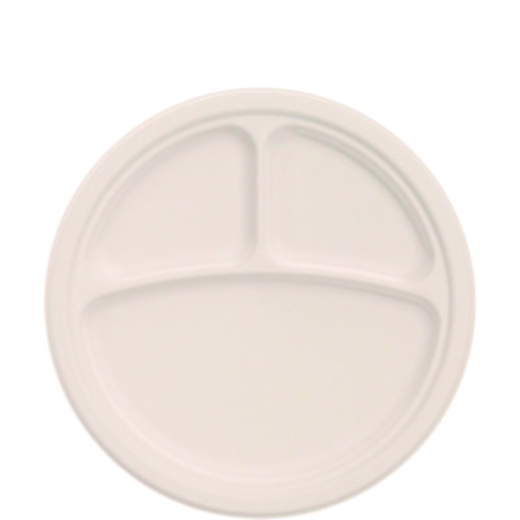 Compostable Molded Fiber Dinnerware, ProPlanet Seal, 3-Compa