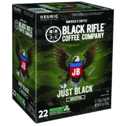 Just Black Coffee K-Cups, 22/Box