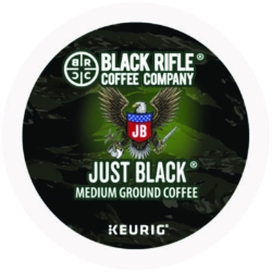Just Black Coffee K-Cups, 88/Carton