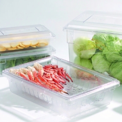 StorPlus Polycarbonate Food Storage Container Colander, 18 x
