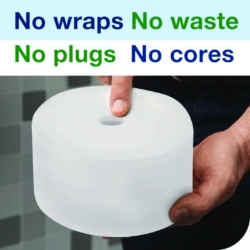 OptiServe High-Capacity Coreless Toilet Paper, 2-Ply, White,