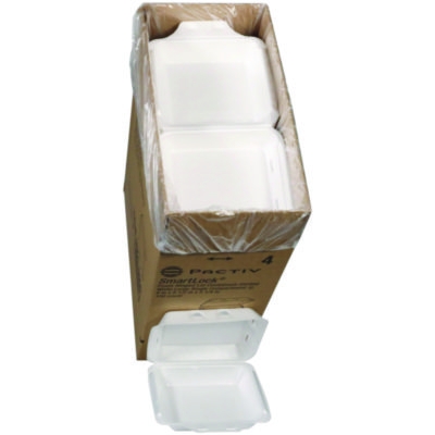 SmartLock Vented Foam Hinged Lid Container, 9 x 9.5 x 3.3, W