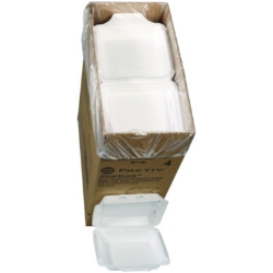 SmartLock Vented Foam Hinged Lid Container, 9 x 9.5 x 3.3, W