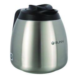 Thermal Carafe, 64 oz, Stainless Steel/Black