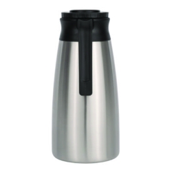 Thermal Vacuum Pitcher, 64 oz, Stainless Steel/Black