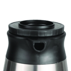 Thermal Vacuum Pitcher, 64 oz, Stainless Steel/Black