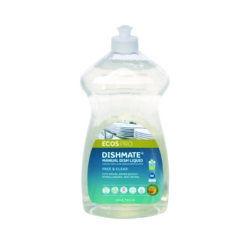 Dishmate Manual Dish Liquid, Free and Clear, 25 oz Squeeze B