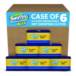 Max/XL Dry Refill Cloths, 17.88 x 10, White, 16/Box, 6 Boxes