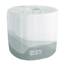 Pacific Blue Basic Bathroom Tissue, Septic Safe, 2-Ply, Whit