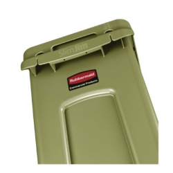 Slim Jim with Venting Channels, 23 gal, Plastic, Beige