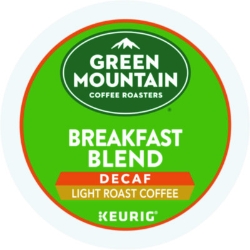 Breakfast Blend Decaf Coffee K-Cups, 24/box