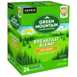 Breakfast Blend Coffee K-Cup Pods, 24/box
