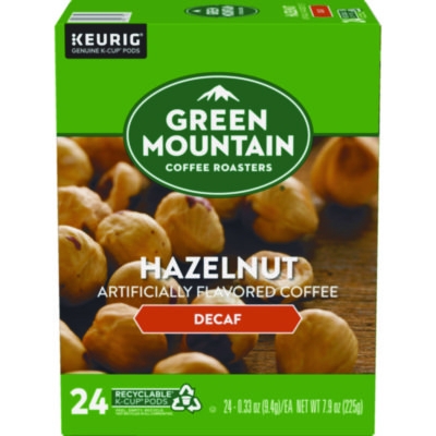 Hazelnut Decaf Coffee K-Cups, 24/box