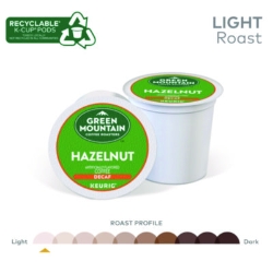 Hazelnut Decaf Coffee K-Cups, 96/carton