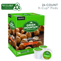 Hazelnut Decaf Coffee K-Cups, 96/carton