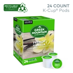 French Vanilla Coffee K-Cup Pods, 24/box