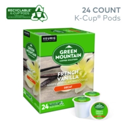 French Vanilla Decaf Coffee K-Cups, 96/carton