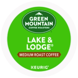 Lake And Lodge Coffee K-Cups, Medium Roast, 96/carton