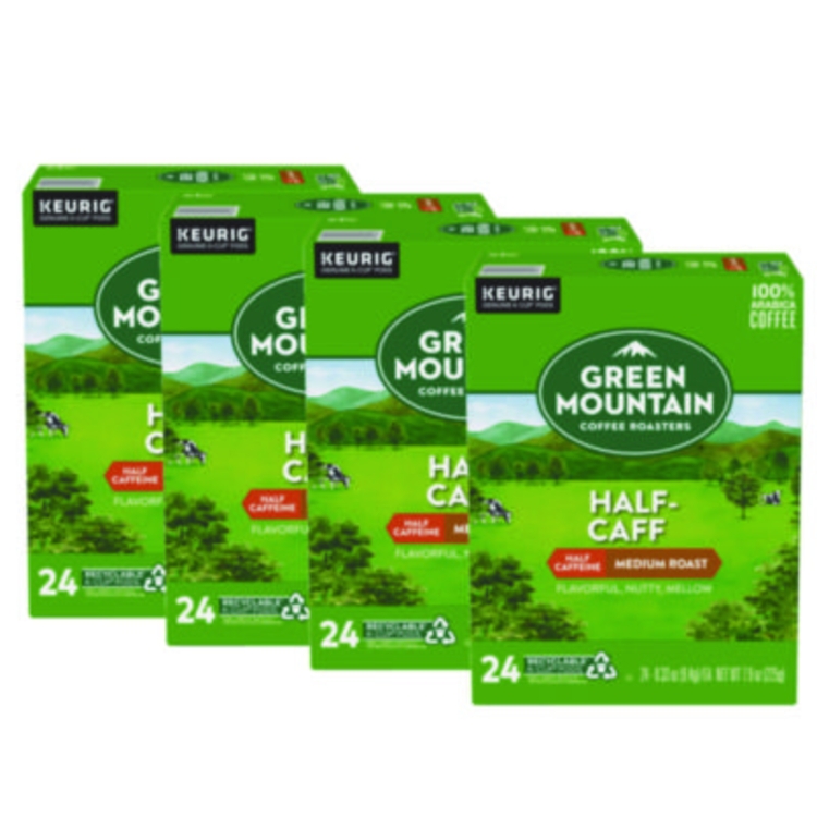 Half-Caff Coffee K-Cups, 96/carton
