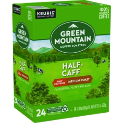 Half-Caff Coffee K-Cups, 96/carton