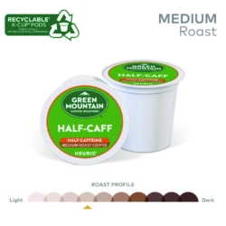 Half-Caff Coffee K-Cups, 96/carton