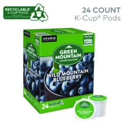 Fair Trade Wild Mountain Blueberry Coffee K-Cups, 96/carton