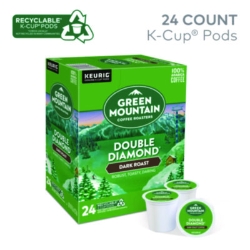 Double Black Diamond Extra Bold Coffee K-Cups, 24/box