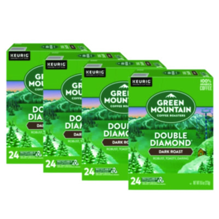 Double Black Diamond Extra Bold Coffee K-Cups, 96/carton