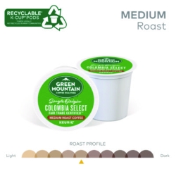 Colombian Fair Trade Select Coffee K-Cups, 24/box