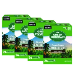 Fair Trade Organic Sumatran Extra Bold Coffee K-Cups, 96/car