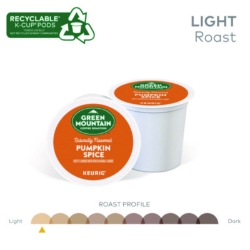 Fair Trade Certified Pumpkin Spice Flavored Coffee K-Cups, 2