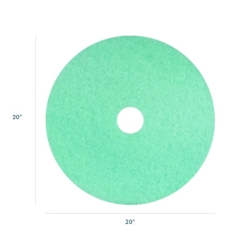 Luster Lite Burnishing Pad, 20" Diameter, Sky Blue, 5/Carton