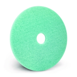 Luster Lite Burnishing Pad, 20" Diameter, Sky Blue, 5/Carton
