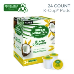 Island Coconut Coffee K-Cup Pods, 96/carton