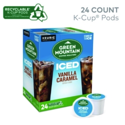Vanilla Caramel Brew Over Ice Coffee K-Cups, 24/box